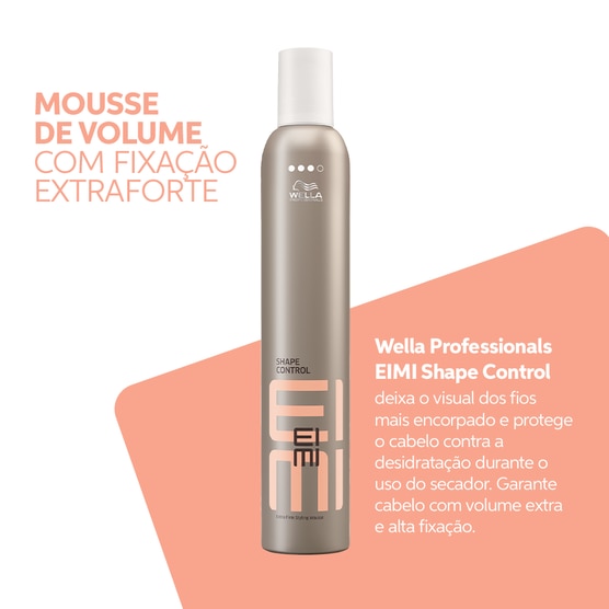 Mousse de Fixação Capilar Wella EIMI Shape Control